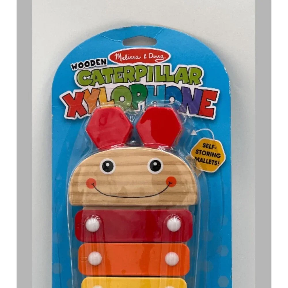 Melissa & Doug Caterpillar Xylophone primary colors music baby toddler